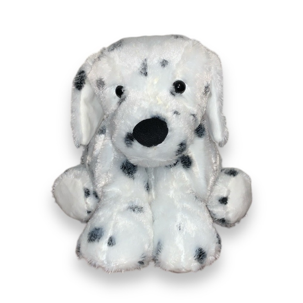 Aroma Home Dalmatian Dog Plush Pillow Cover 14" Black & White Spotted Puppy